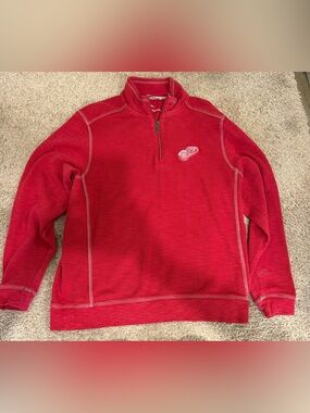Tommy Bahama Detroit Red Wings pullover sweater size M